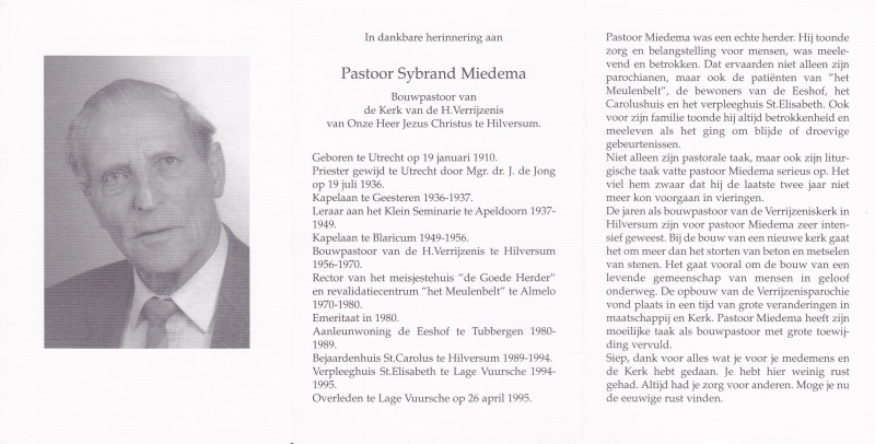 Sybrand Miedema 1910 - 1995