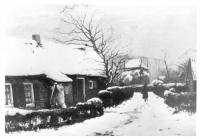 boerderijen in de sneeuw