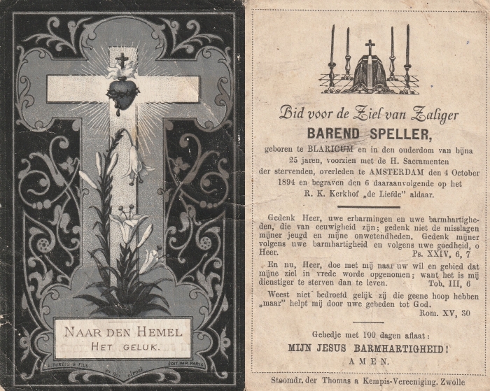 Barend Speller 1869 - 1894