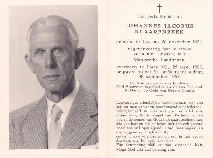 Johannes Klaarenbeek 1884 - 1963
