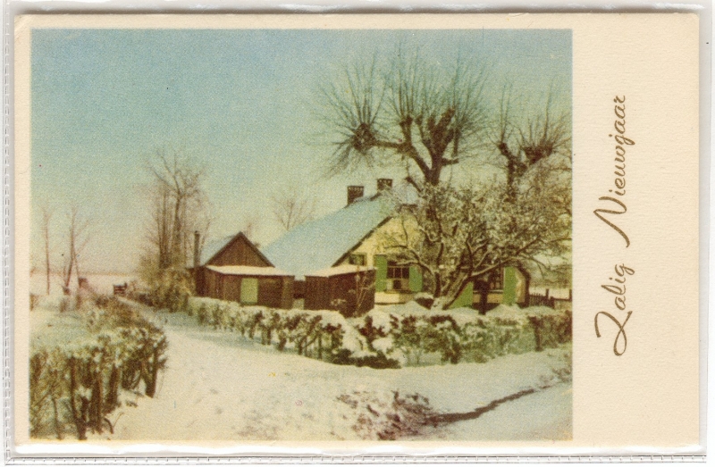 boerderij in de sneeuw