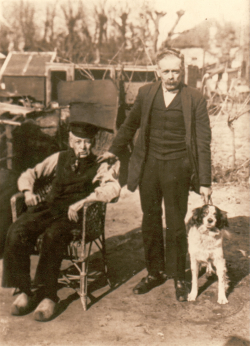 Piet Klaver met vader