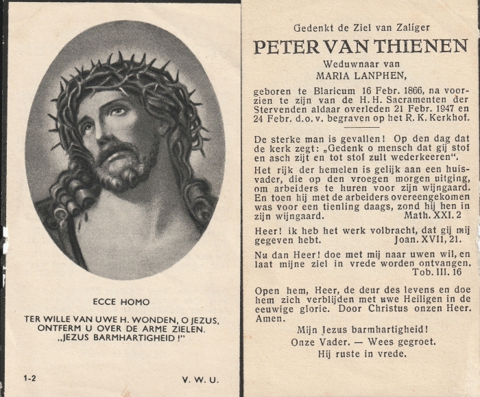 peter van Thienen 1866 - 1947