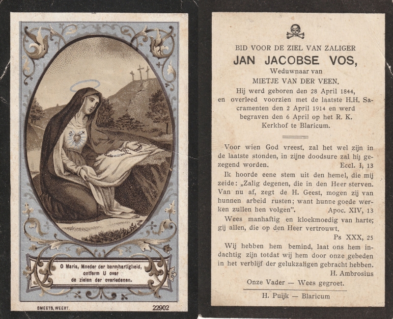 Jan Vos 1844 - 1914