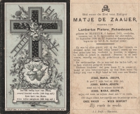 Matje de Zaaijer 1815 - 1899