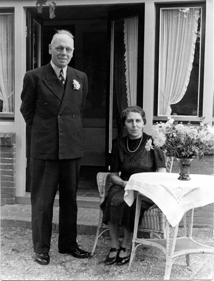 echtpaar Roelof Visser in 1945