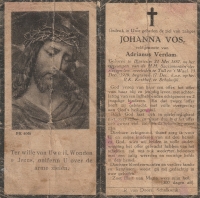 Johanna Vos 1887 - 1919