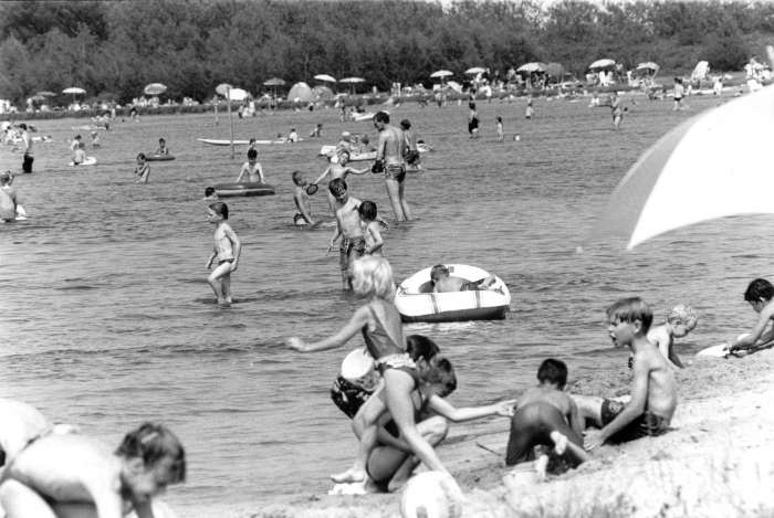 Bijvanck,strand bij Stichtsebrug juli 1996