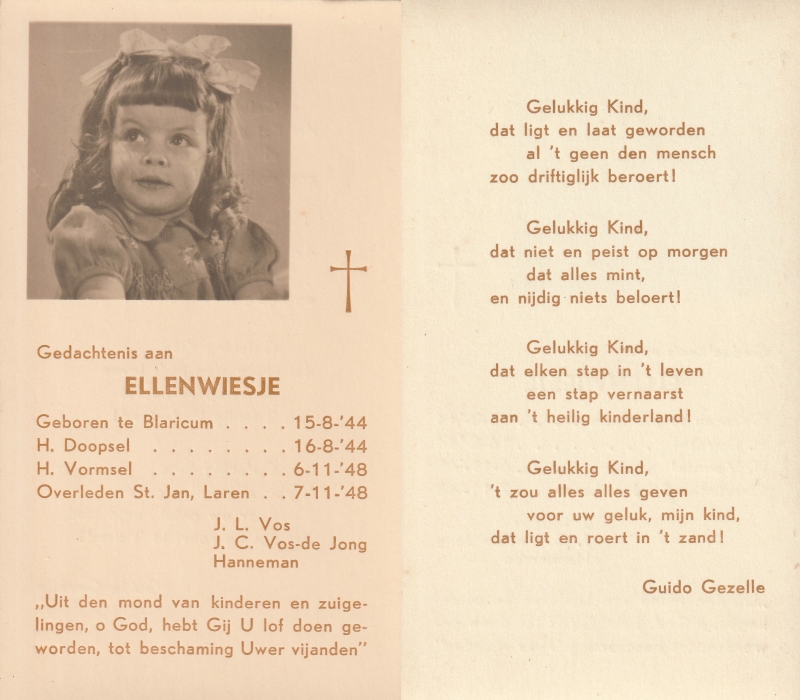 Ellenwiesje Vos 1944 - 1948
