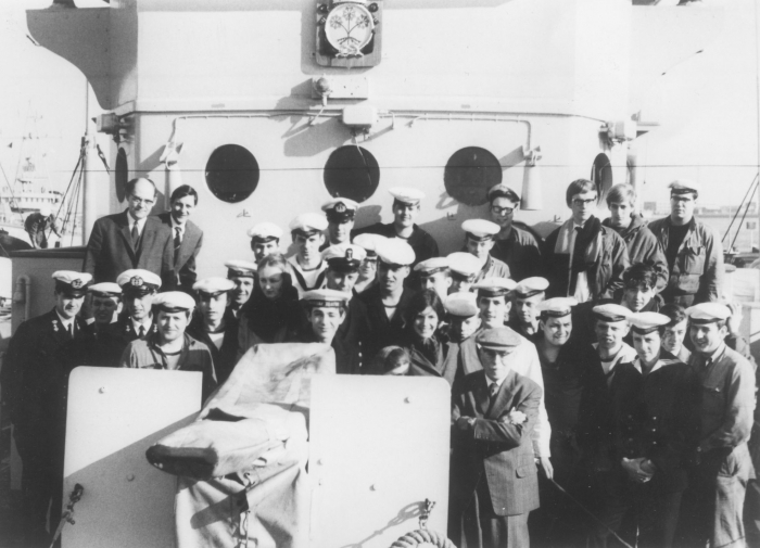 HMS Blaricum overdracht 1954