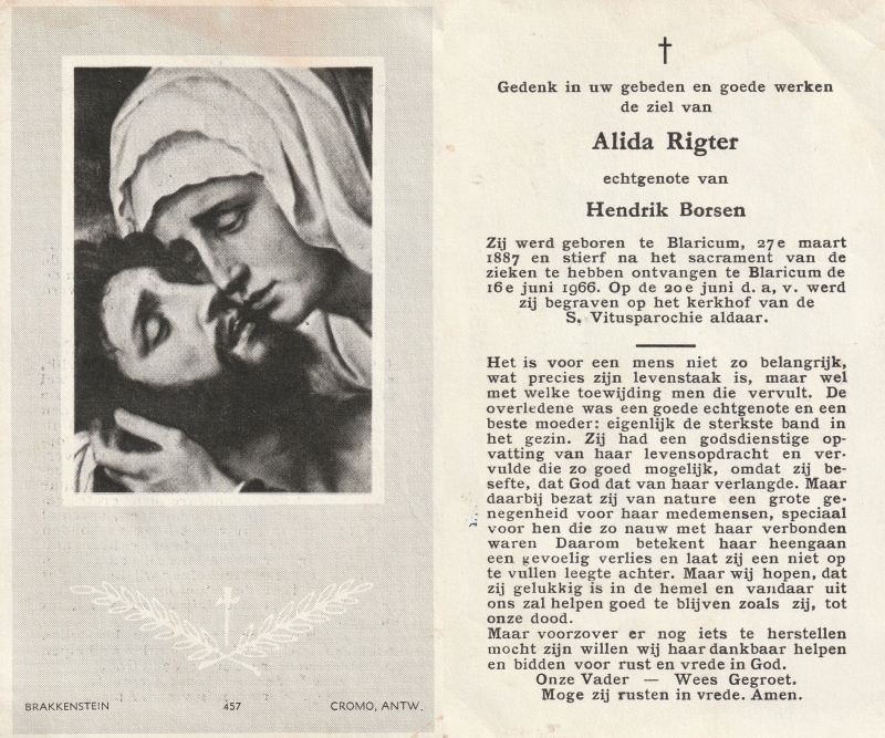 Alida Rigter 1887 - 1966