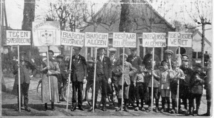 Protest Blaricum zelfstandig 1924