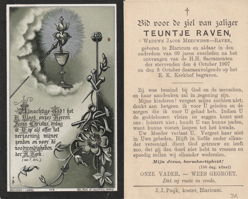 Teuntje Raven 1838 - 1907