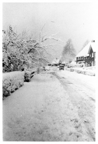 Eerste Molenweg in de sneeuw