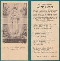 Jantje Rigter 1932 - 1939