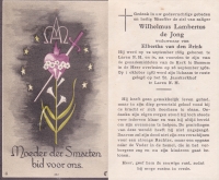 Wilhelmus de Jong 1889 - 1962
