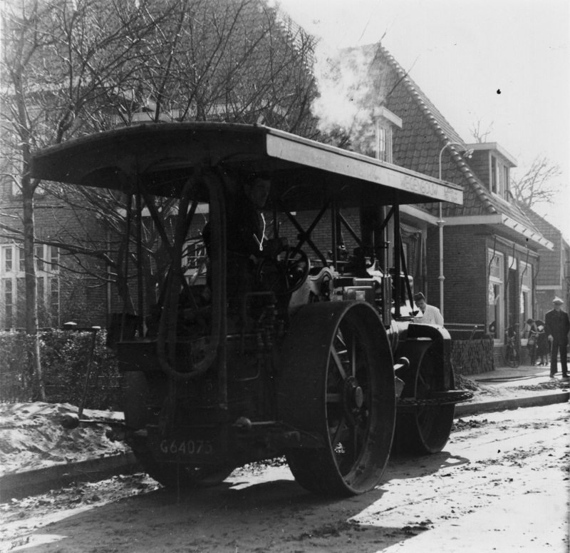 Huizerweg 1948 verwijderen spoorrails