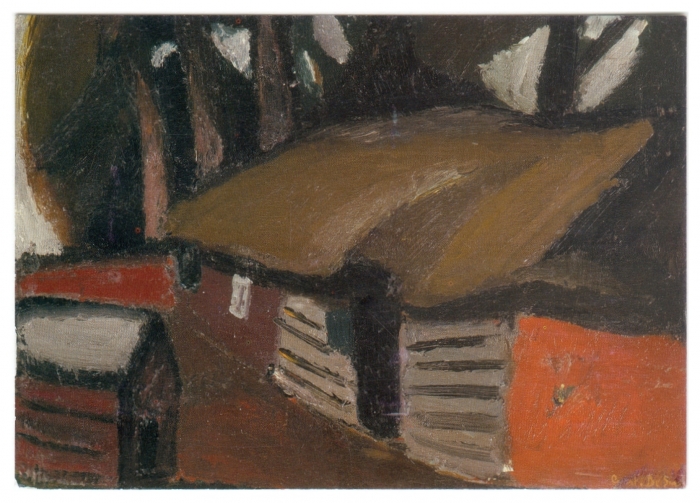 schilderij boerderij Gustave de Smet 1916