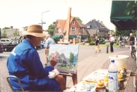 Plein Air schilderen Dorpsstraat