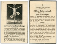 Rijkje Klarenbeek 1870-1948