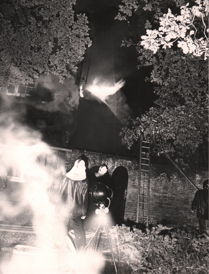 brand huis Menten 1977