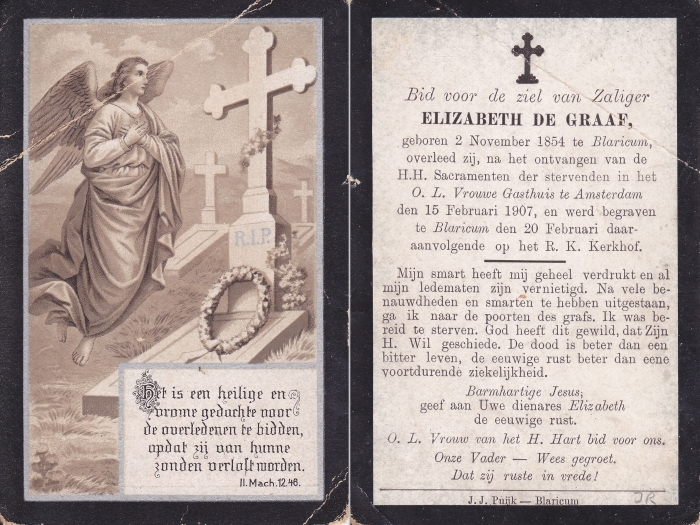 Elisabeth de Graaf 1854 - 1907