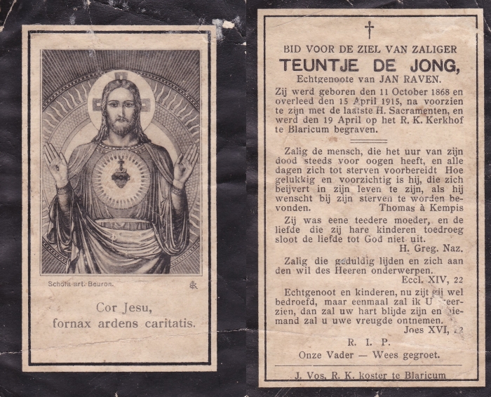 Teuntje de Jong 1868 - 1915