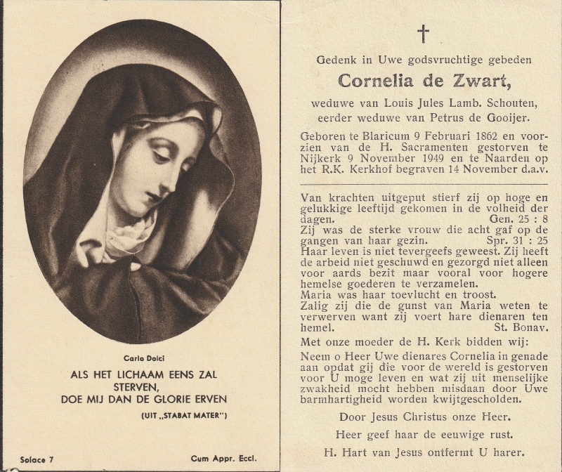 Cornelia de Zwart 1862 - 1949