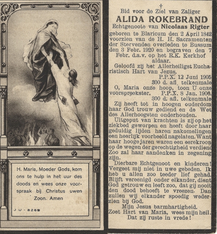 Alida Rokebrand 1842 - 1920