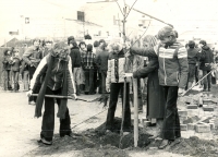 boomplantdag in de Bijvanck 1979