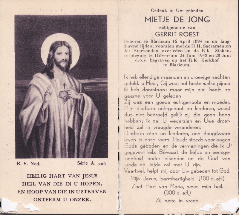 Mietje de Jong 1894 - 1943