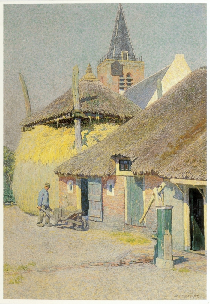 schilderij van Co Breman Prots.Kerk 1899