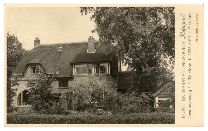 rusthuis Refugium Zwaluwenweg 1,1954
