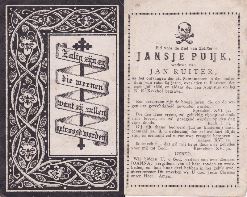 Jansje Puijk 1802 - 1886
