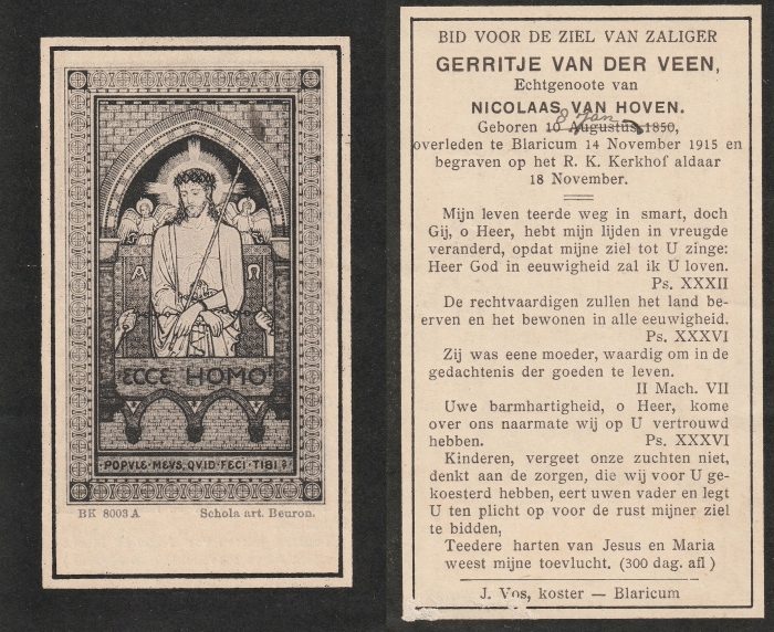 Gerritje van der Veen 1850 - 1915