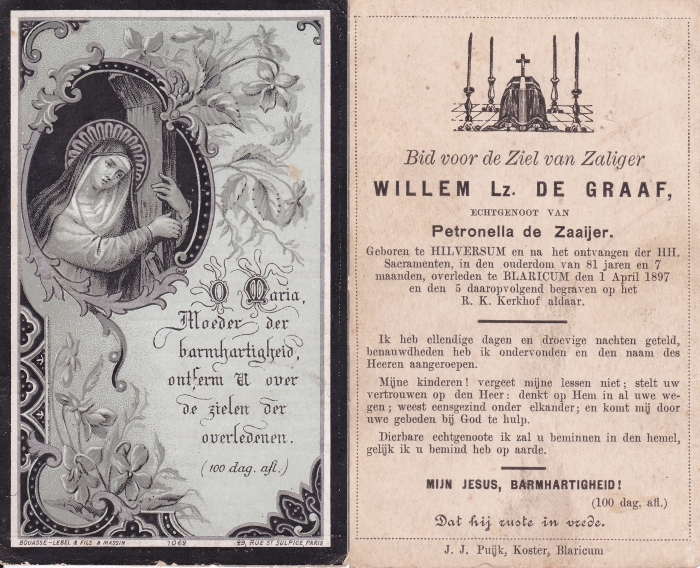 Willem Lz. de Graaf 1814 - 1897
